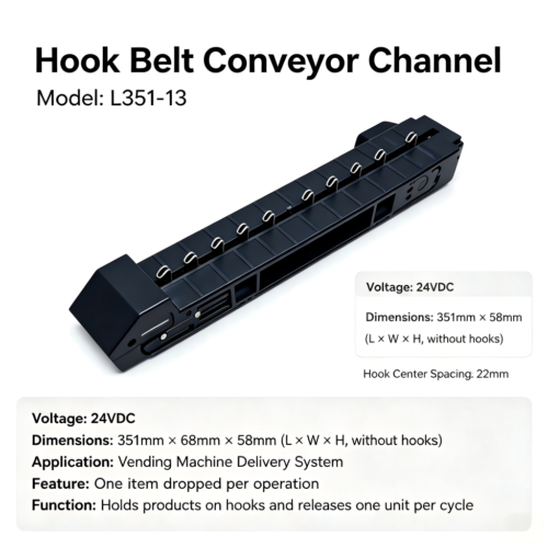 L351-13 Hook Belt Dispensing Channel for vending machine - Vending Accessories - Ningbo Fuen Appliance Co., Ltd. — Suppl...