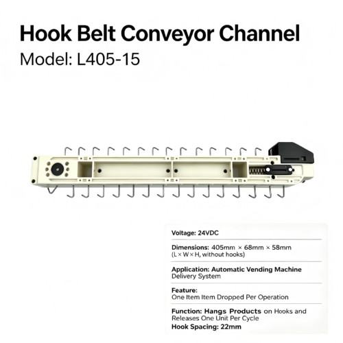 L405-15 Hook Belt Dispensing Channel for automatic vending machine - Vending Accessories - Ningbo Fuen Appliance Co., Ltd....